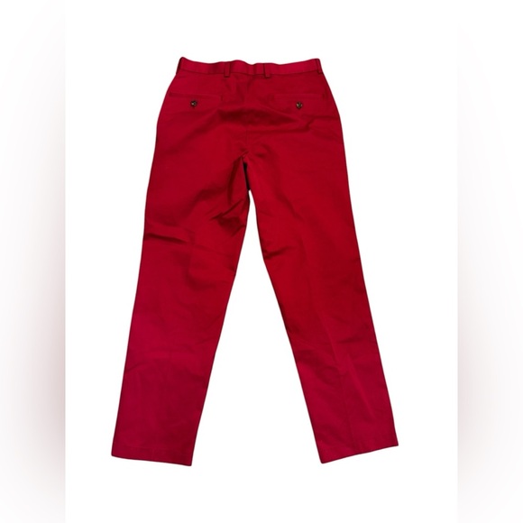 Brooks Brothers Clark Lightweight Advantage  Men’s Red Flat Front Chino Pants 31 - Picture 2 of 8